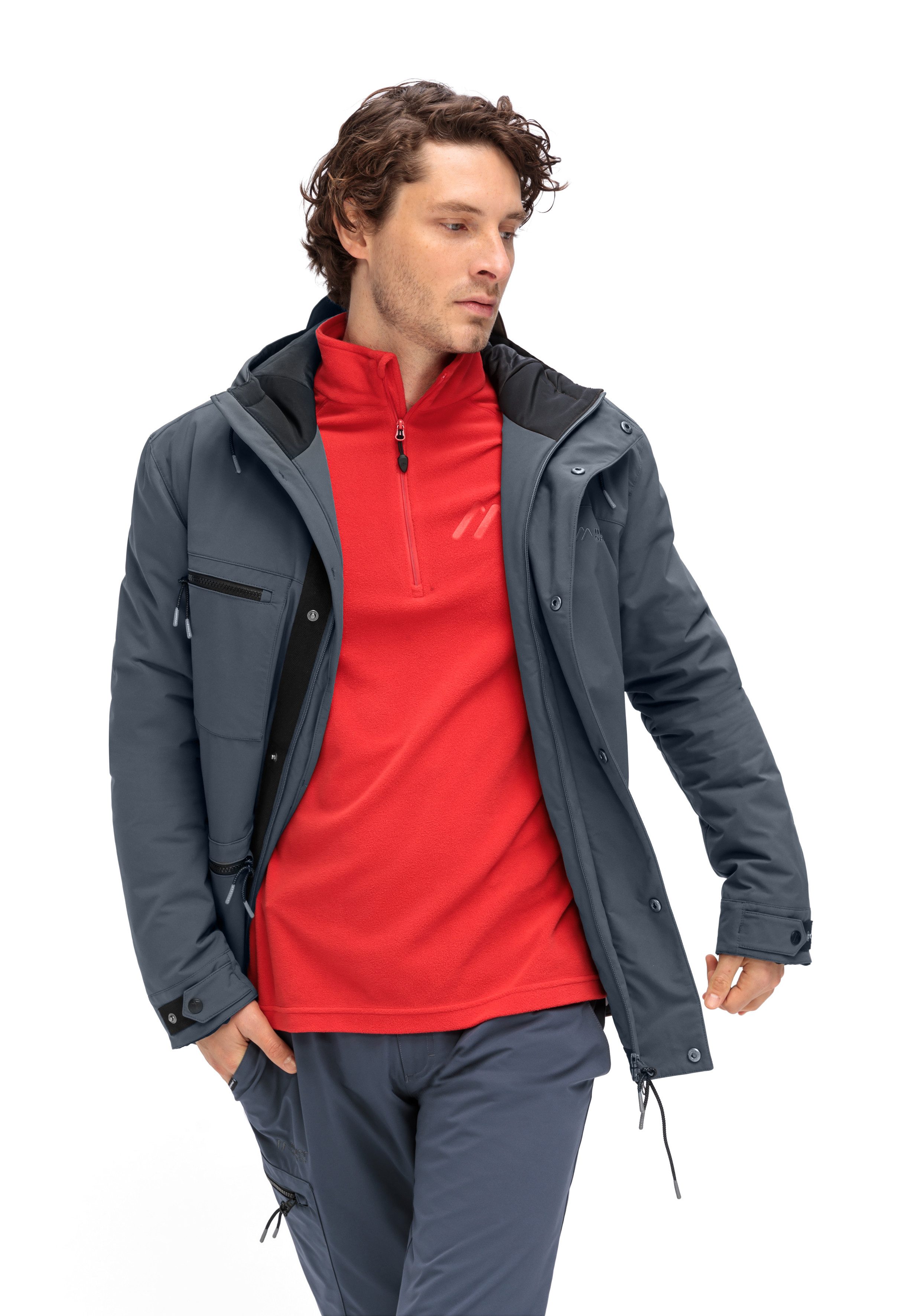Maier Sports Funktionsjacke R3 Zed M Herren Jacke, wasserdichte Outdoorjacke, Regular Fit