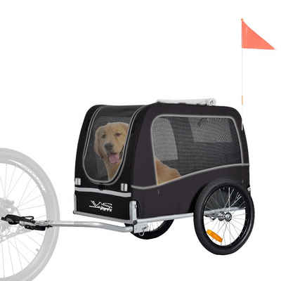 TIGGO Fahrradhundeanhänger Tiggo VS Classical Hundeanhänger Fahrradanhänger für Hunde bis 30 kg, Geeignet für einen Hund bis 30 kg oder mehrere kleine Hunde.