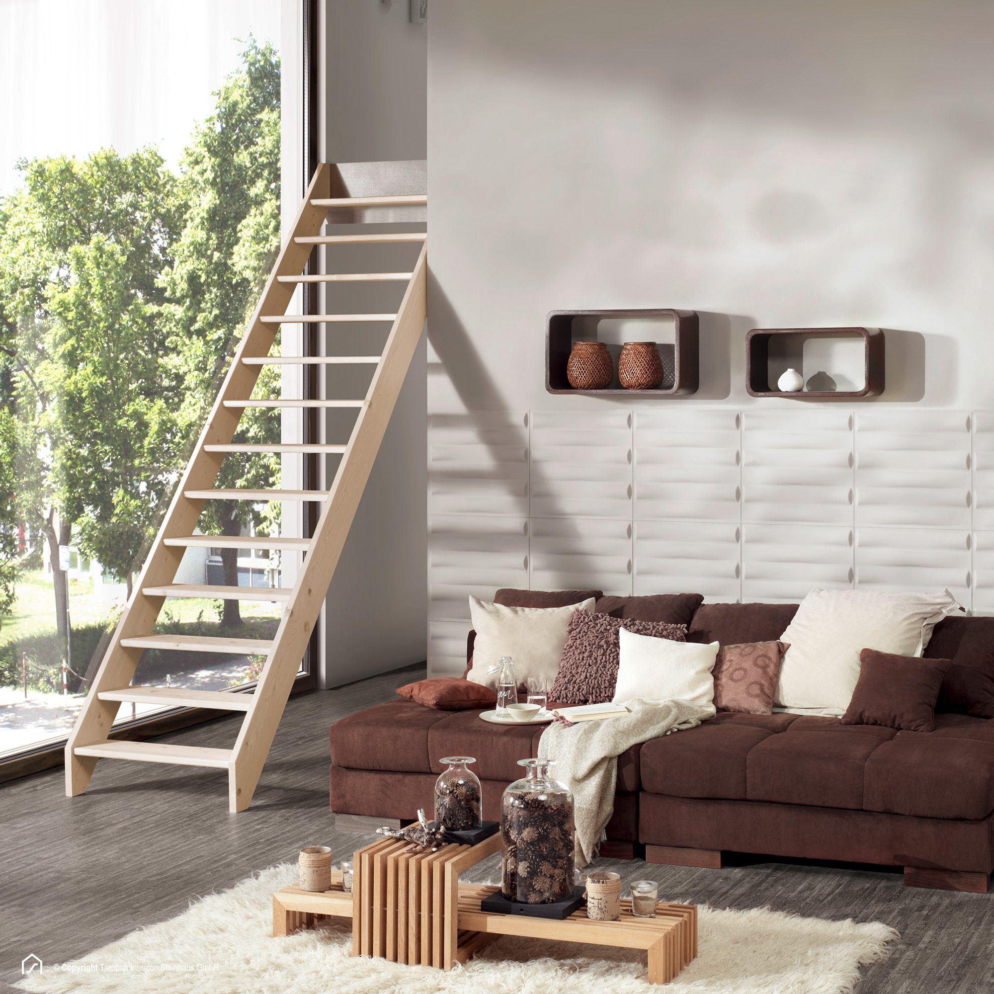 Treppen Intercon Raumspartreppe Casablanca gerade, 60 günstig online kaufen