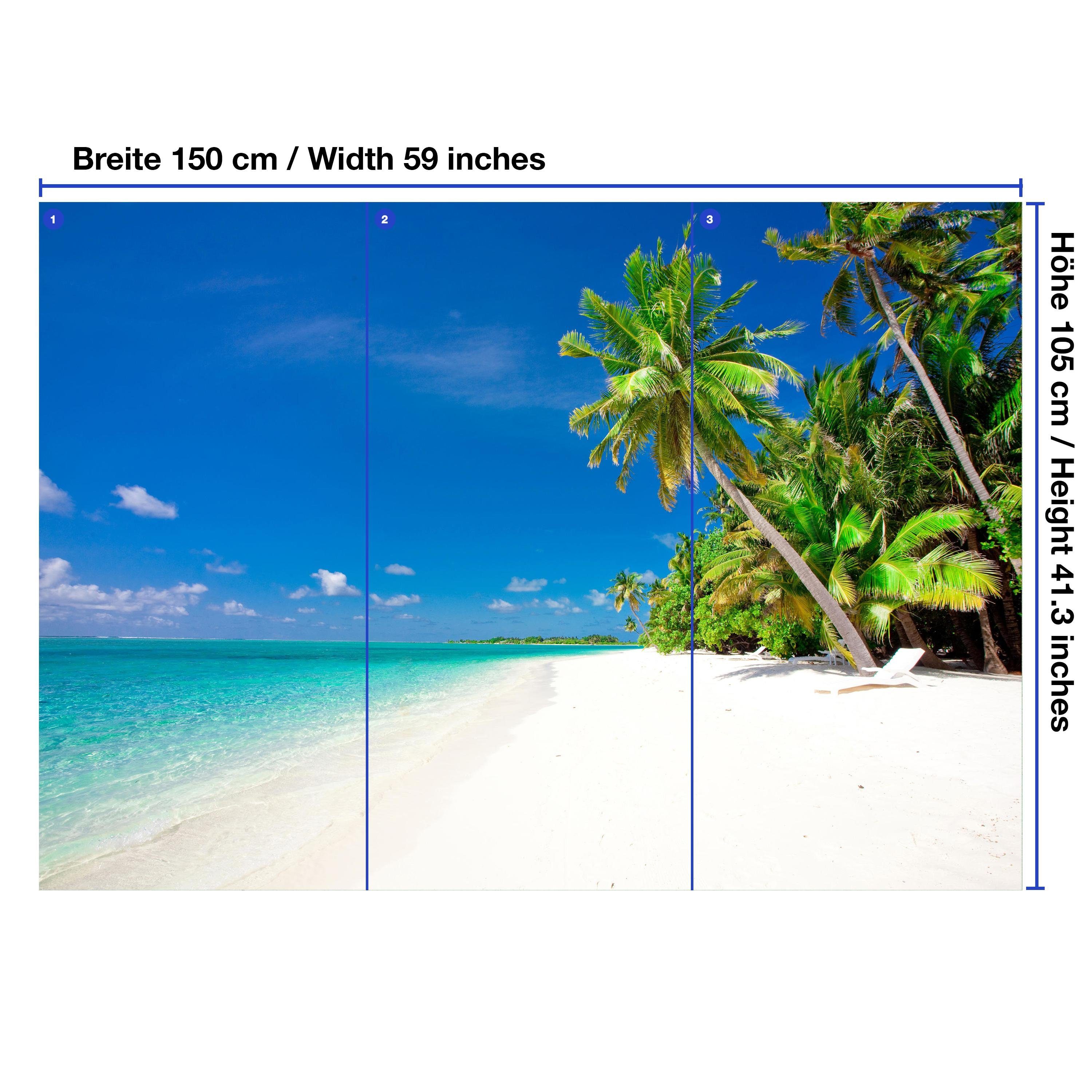 Motivtapete, Fototapete und Wandtapete, Karibik, wandmotiv24 Vliestapete matt, glatt, Strand Meer