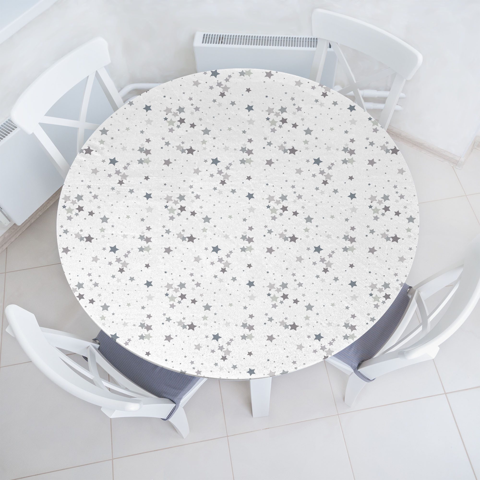 Tischdecke Rundum-elastische Stofftischdecke