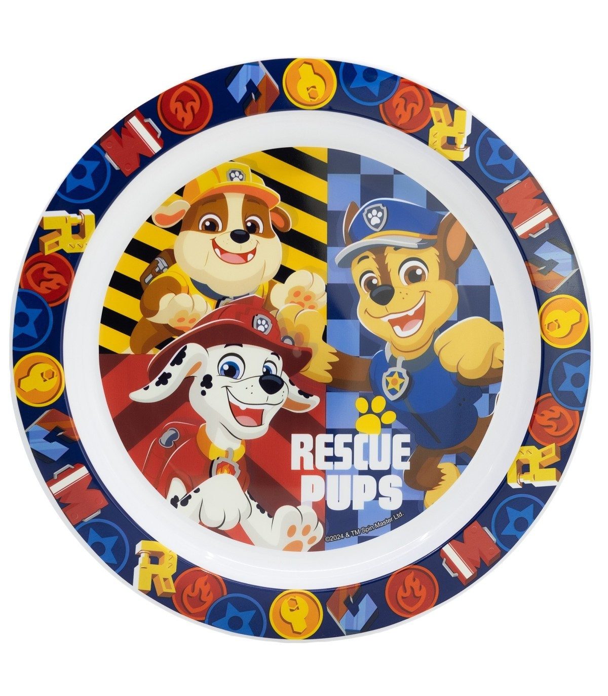 PAW PATROL Brotteller Kinder Teller Mikrowellengeeignet für zu Hause
