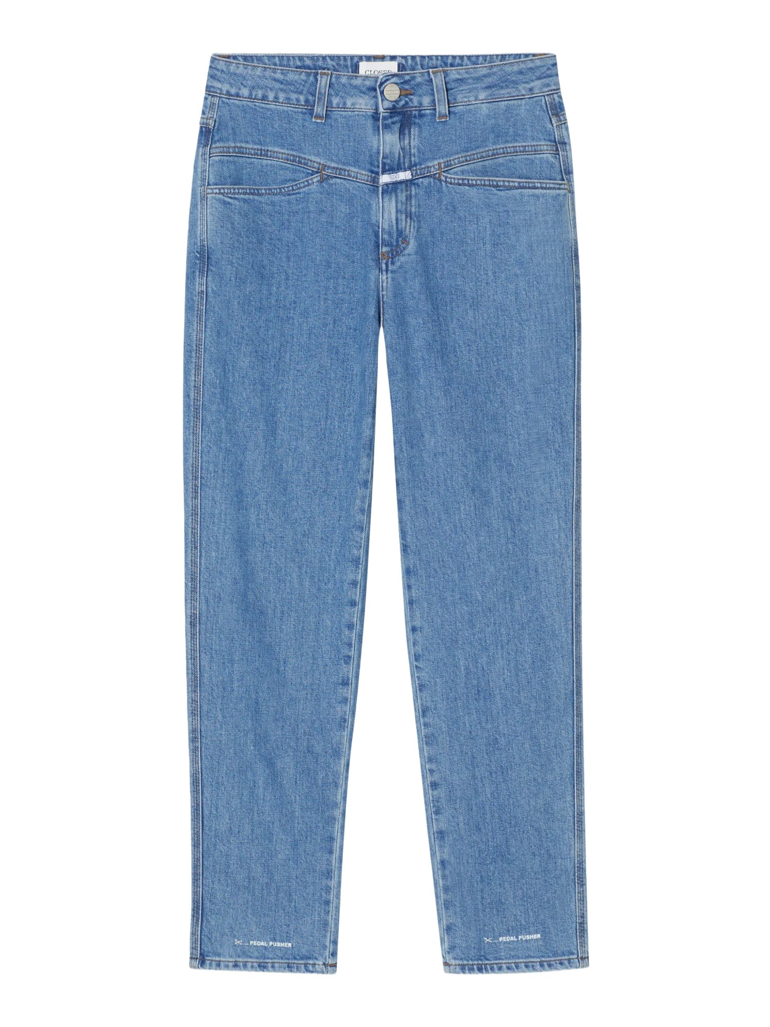 CLOSED Stoffhose blau,Casual,Baumwolle,Unifarben,Straight Leg,Hoch