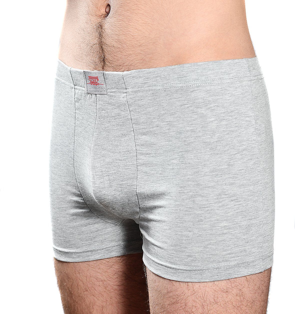 Toker Collection® Boxershorts Herren Boxershort 2er 2er (Packung, Pack) dem mit Pack auf Logo Taillenbund