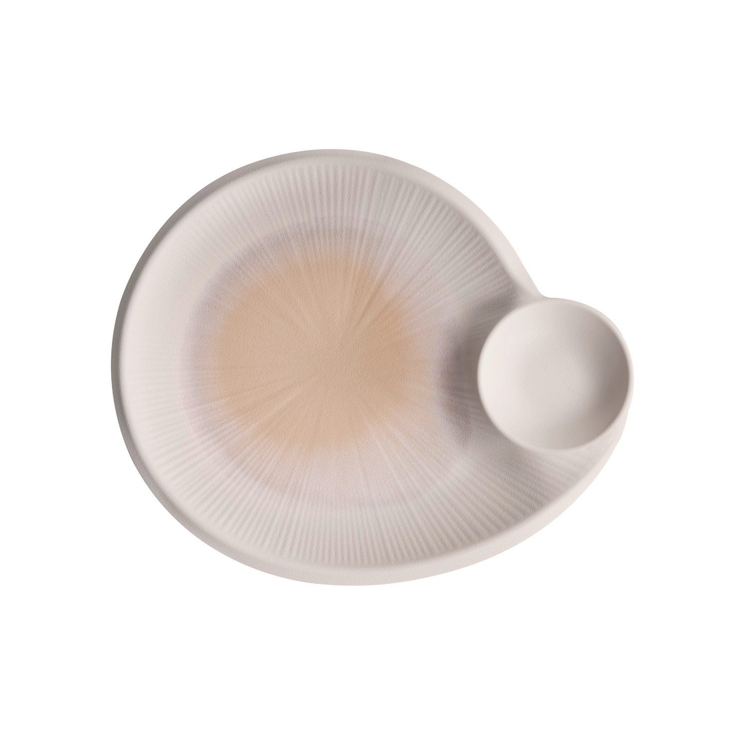 APS Teller BLUSH, Melamin, (1 St), Melamin-Teller integriertes Dipschälchenstapelbar