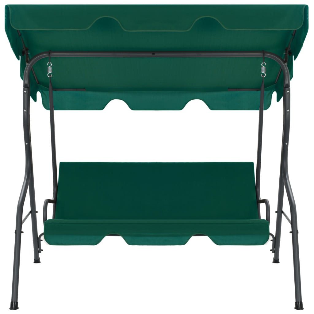 vidaXL Hollywoodschaukel Hollywoodschaukel Grün 170×110×153 cm Stoff, 1 tlg.