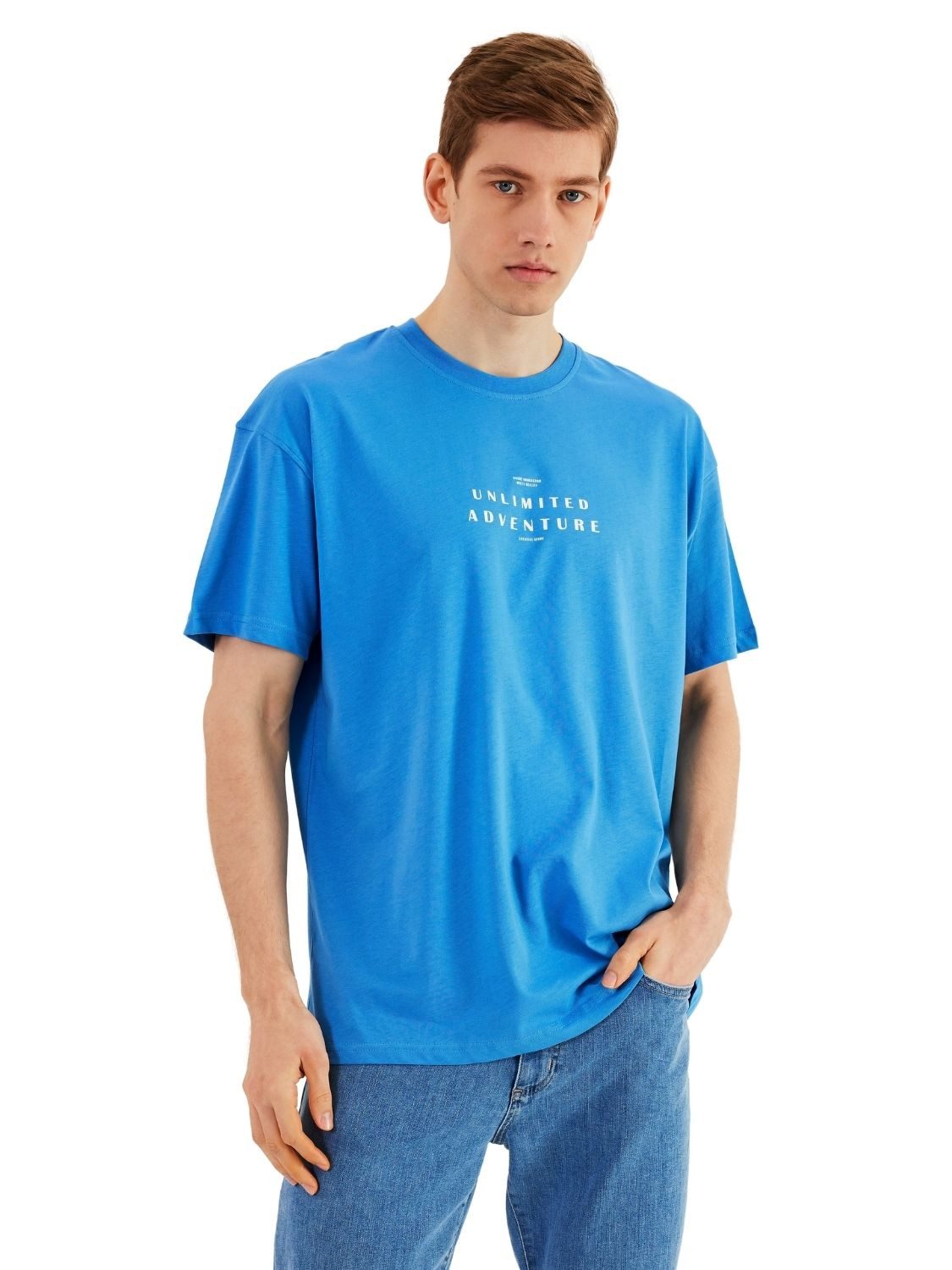 COMEOR Oversize-Shirt Herren T-Shirt: Trendige Urban Streetwear für lässige Styles (1-tlg) mit individuellem Print