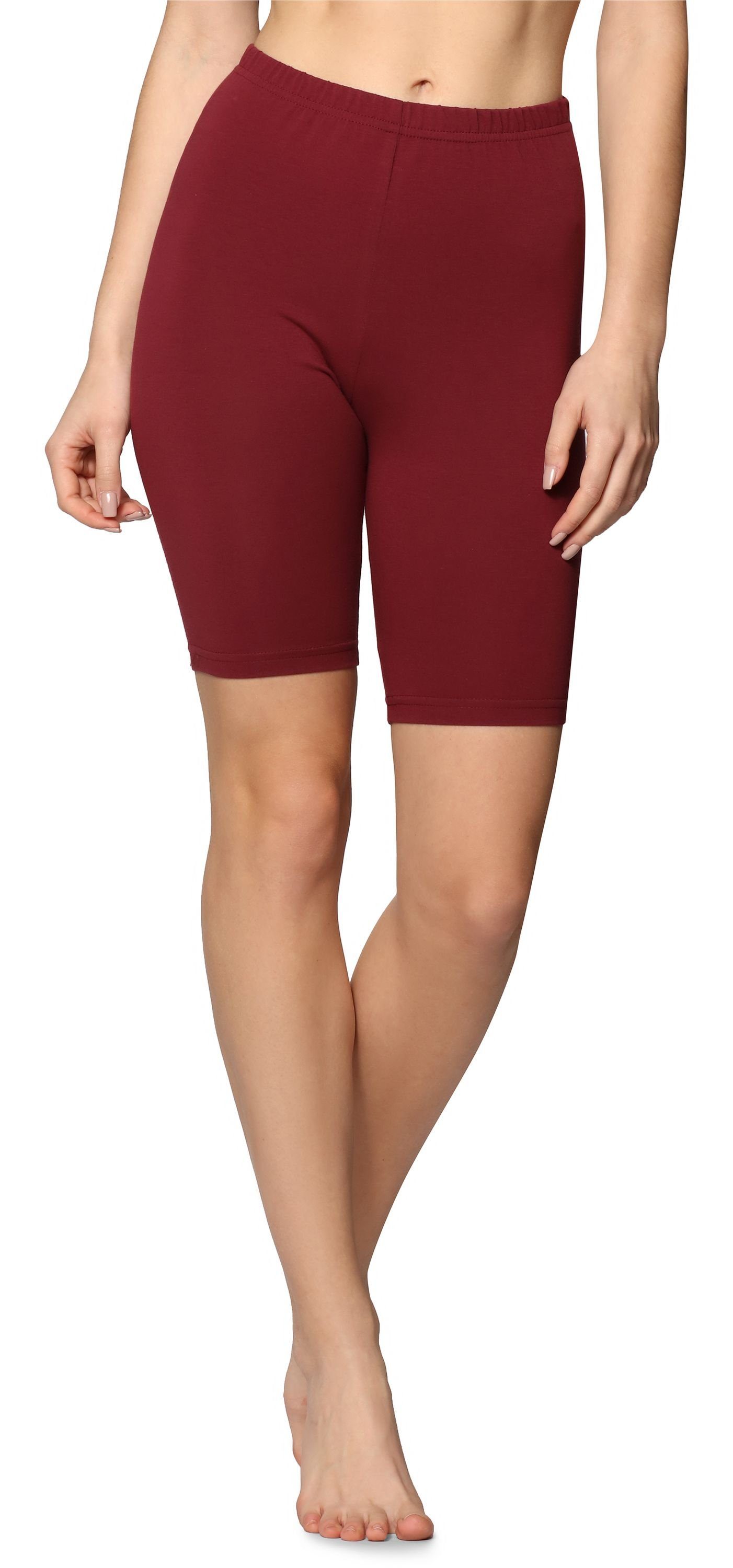 Bellivalini Damen 3/4 Leggings - Baumwolle Capri Hosen