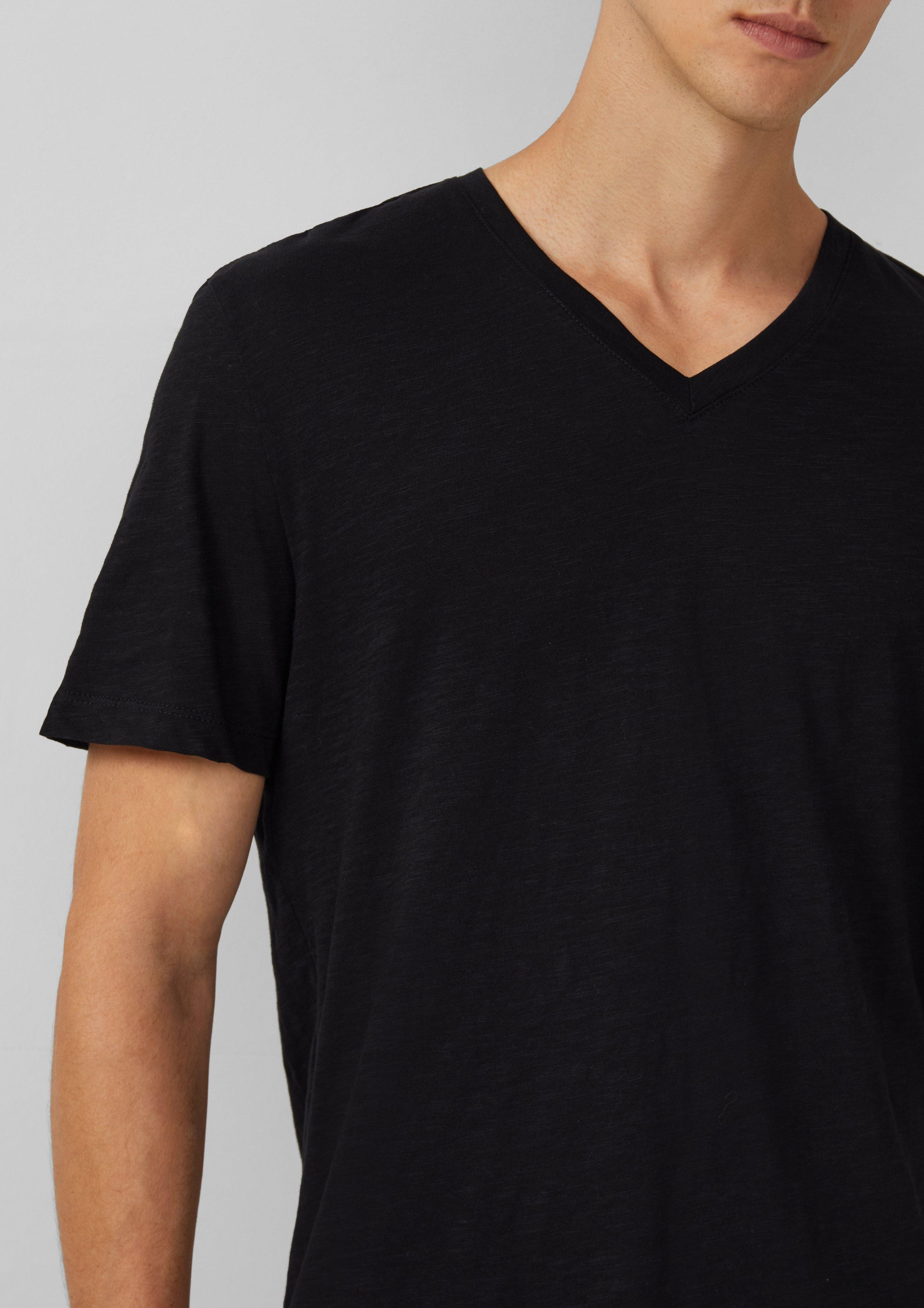 s.Oliver Kurzarmshirt T-Shirt aus Baumwolle mit günstig online kaufen