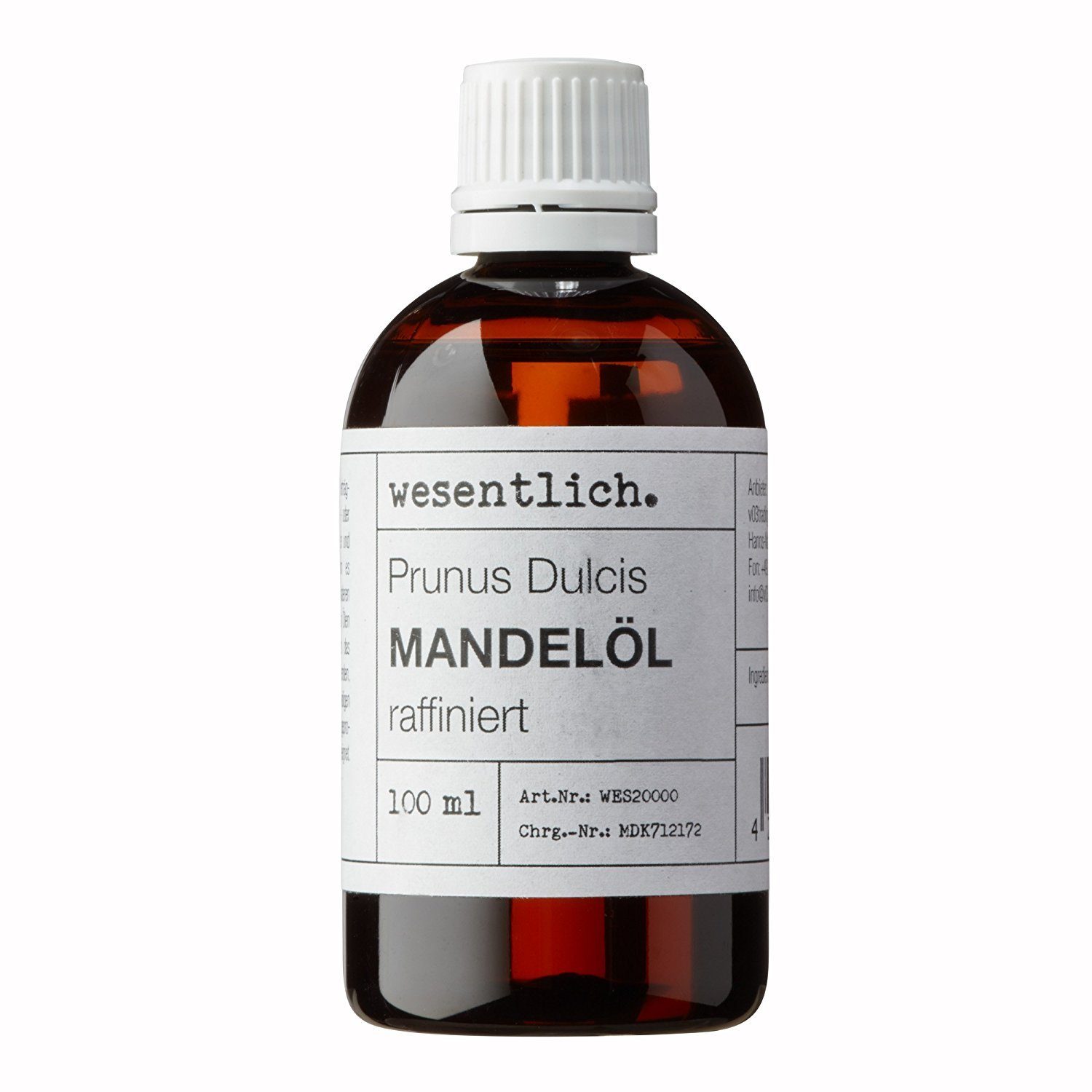 raffiniert Mandelöl wesentlich. Körperöl (100ml)