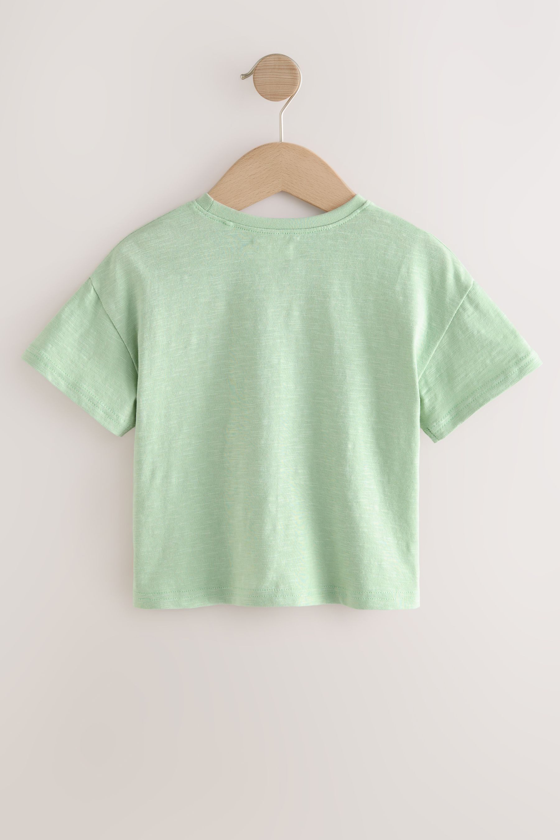 Next T-Shirt Kurzarm-T-Shirt mit bestickter Tasche (1-tlg)