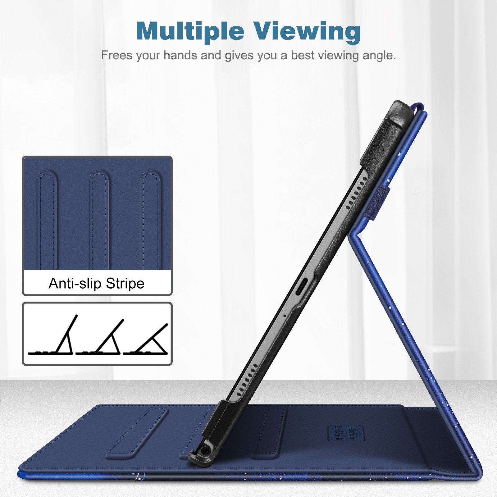 Fintie Tablet-Hülle für Samsung Galaxy Tab A11+ Plus 11" 2025 / Tab A9+ Plus 11 Zoll 2023 11 Zoll, Multi-Winkel Folio Schutzhülle Dokumentenfach – Bild 3 von 5