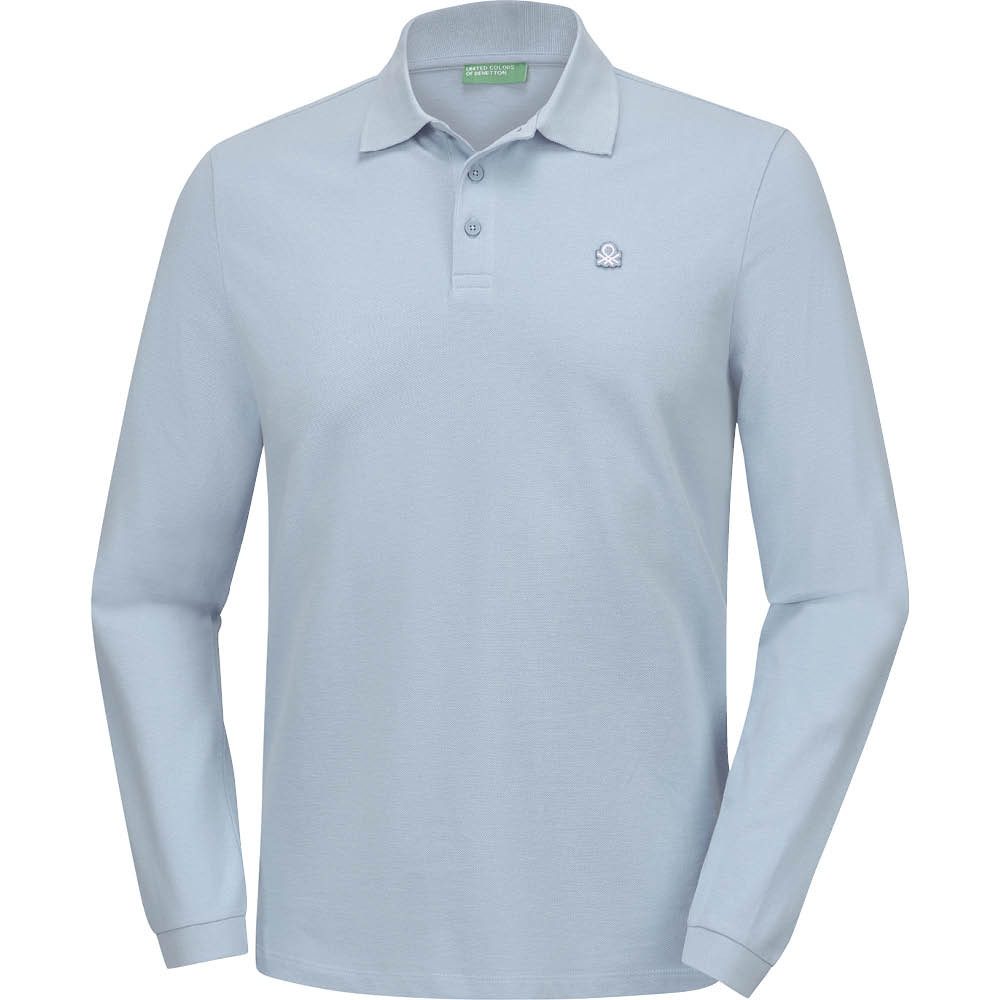 United Colors of Benetton Langarm-Poloshirt mit weicher Qualität für hohen Tragekomfort