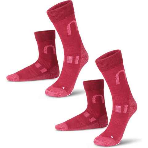 normani Wandersocken 2 Paar Merinowollsocken Wander- und Trekkingsocken (Set, 2 Paar) hochwertige Merinowolle