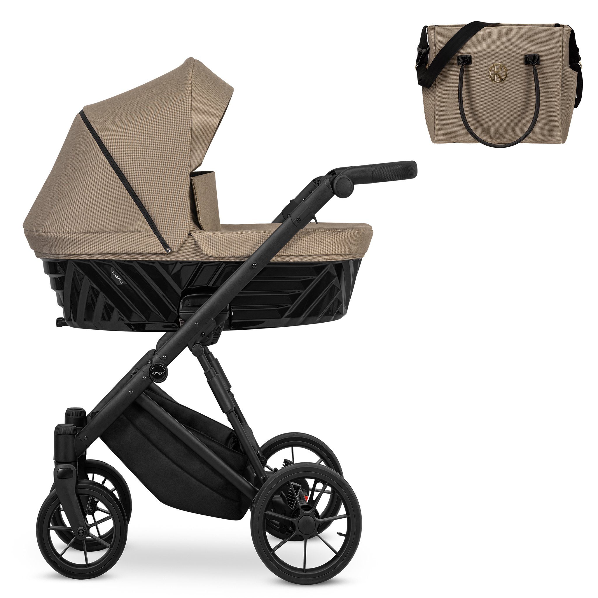 babies-on-wheels Kombi-Kinderwagen Invento 2 in 1 inkl. Sportsitz und umfangreichen Zubehör in 9 Farben