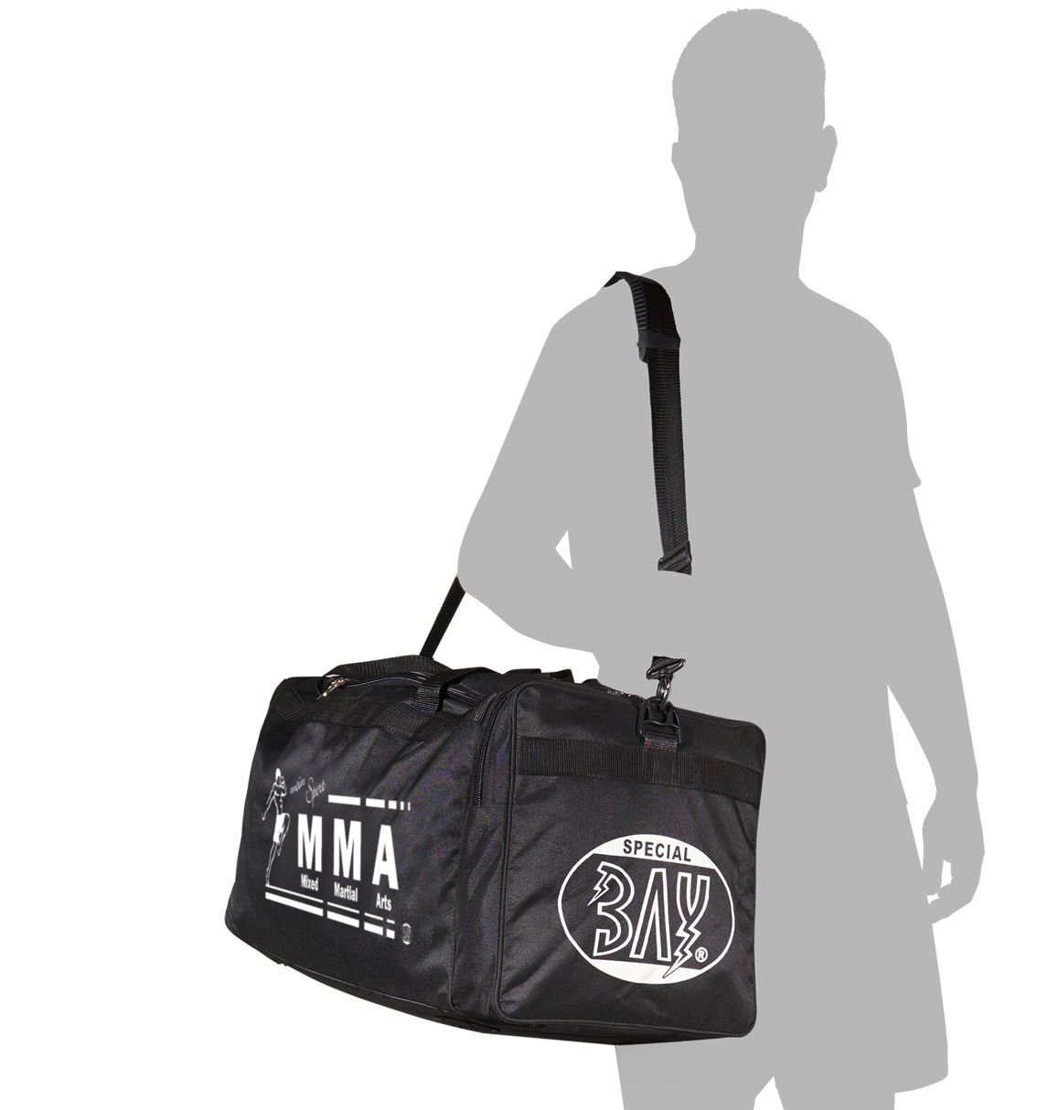 BAY-Sports Sporttasche Sporttasche mein martial arts MMA mix Sport schwarz 70 cm