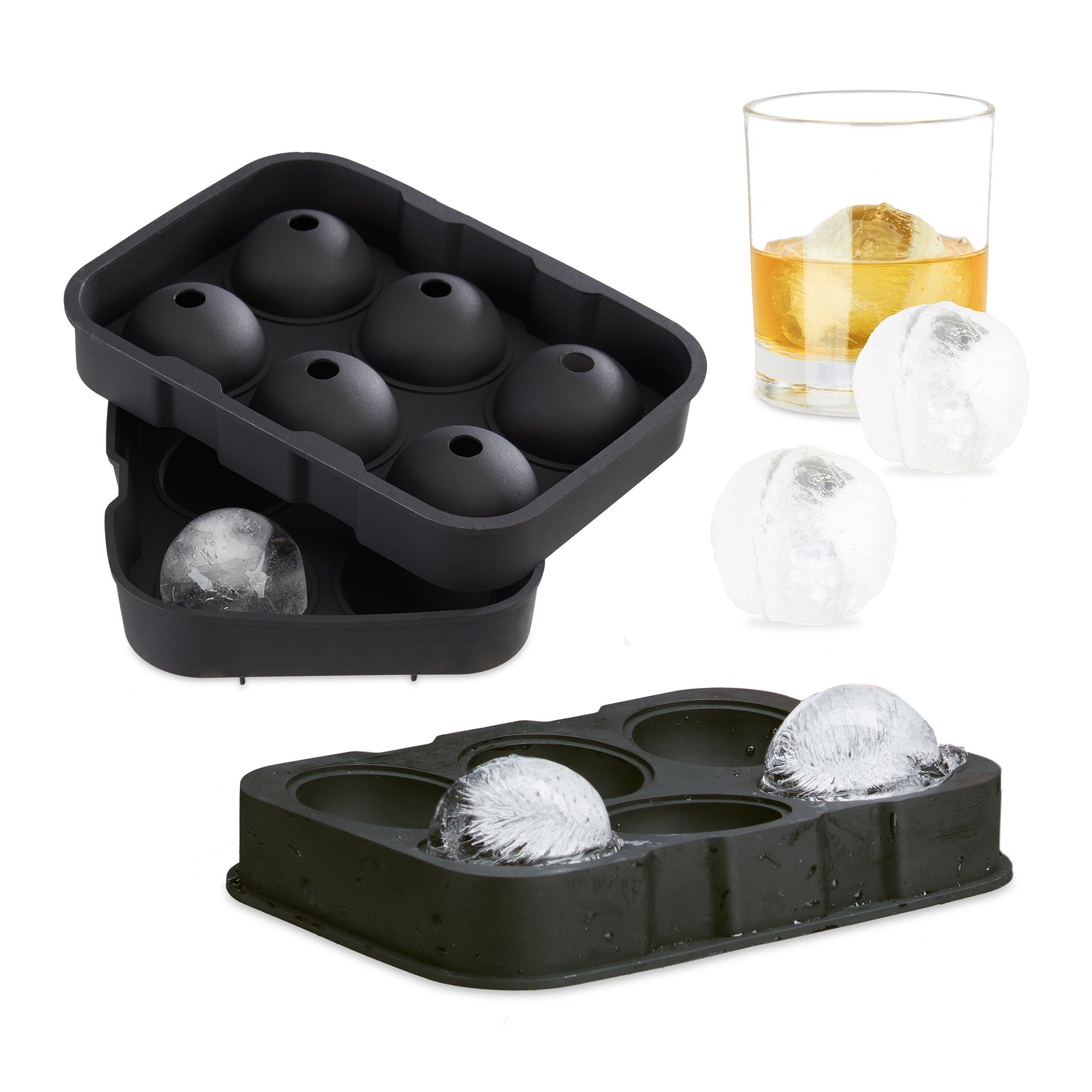 Eisform 2 x Eiskugelform Silikon