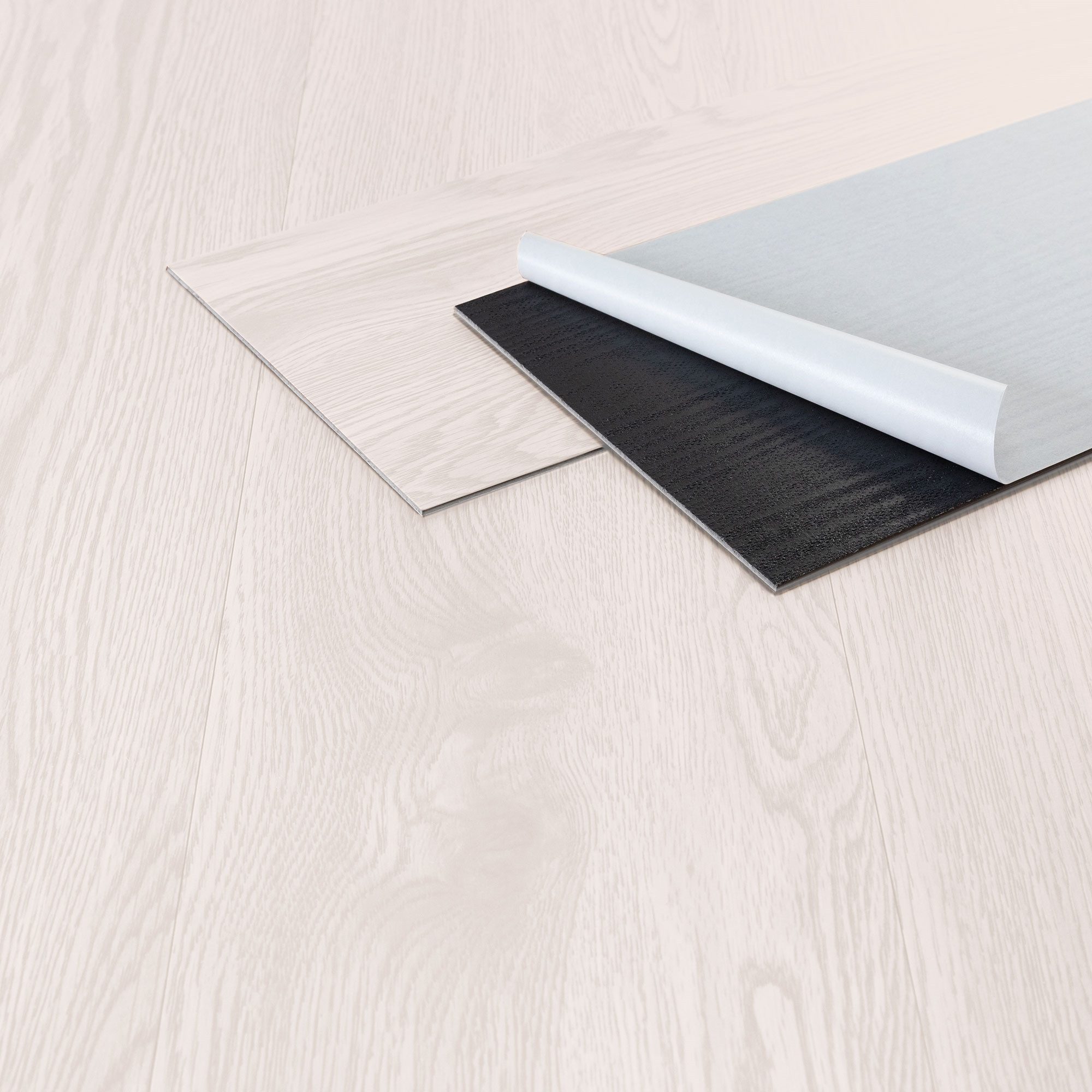ML-DESIGN Vinylboden PVC Bodenbelag selbstklebend Klebefliesen Boden in Holzoptik 2mm Dicke, Bodenfliesen Klebevinyl wasserdicht 2,23m² / 16 Dielen Eiche Weiß