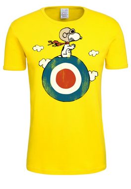 LOGOSHIRT T-Shirt Peanuts - Snoopy Pilot mit lizenziertem Print