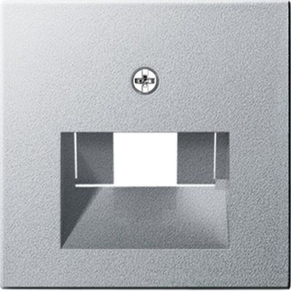 GIRA Steckdose GIRA 027026 Abdeckung UAE/IAE+Netzwerk System 55 Farbe Alu