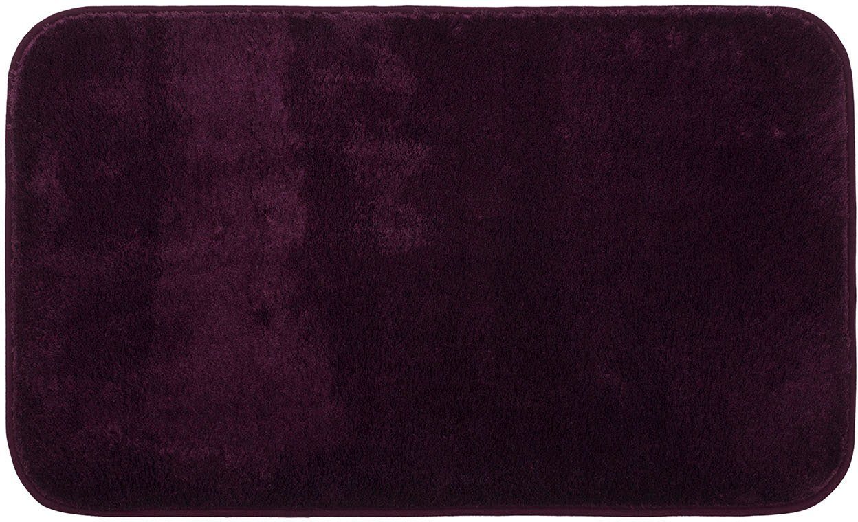 Gözze Badematte Rio Premium, Höhe 18 mm, rutschhemmend beschichtet, schnell trocknend, fußbodenheizungsgeeignet, Polyester, rechteckig, Badteppich, Uni Farben, waschbar, rechteckig & rund erhältlich