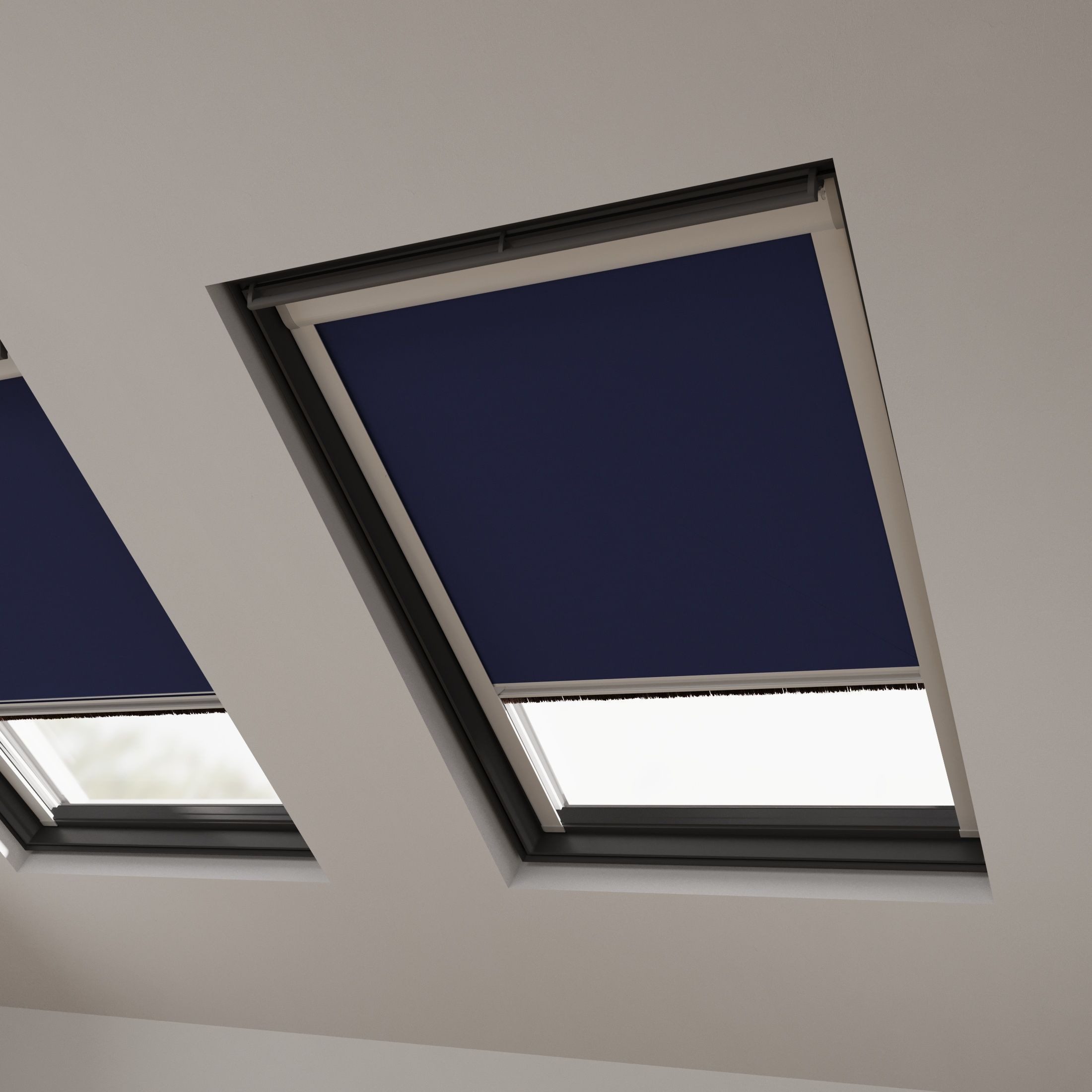 Dachfensterrollo Verdunklungsrollo Dunkelblau - Verdunklung - Kompatibel mit VELUX C02, Cocoon Home, verdunkelnd, Thermobeschichtet, Einfache Montage, 100% Verdunkelnd, Stufenlos