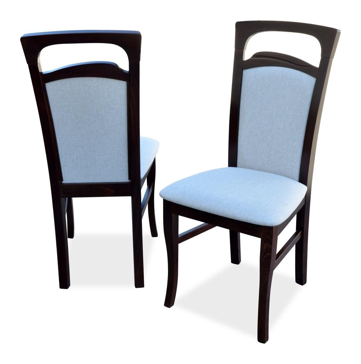 JVmoebel Stuhl, Holz Küche Stühle Stuhl Esszimmer Lehnstuhl Möbel Luxus Design Textil Modern