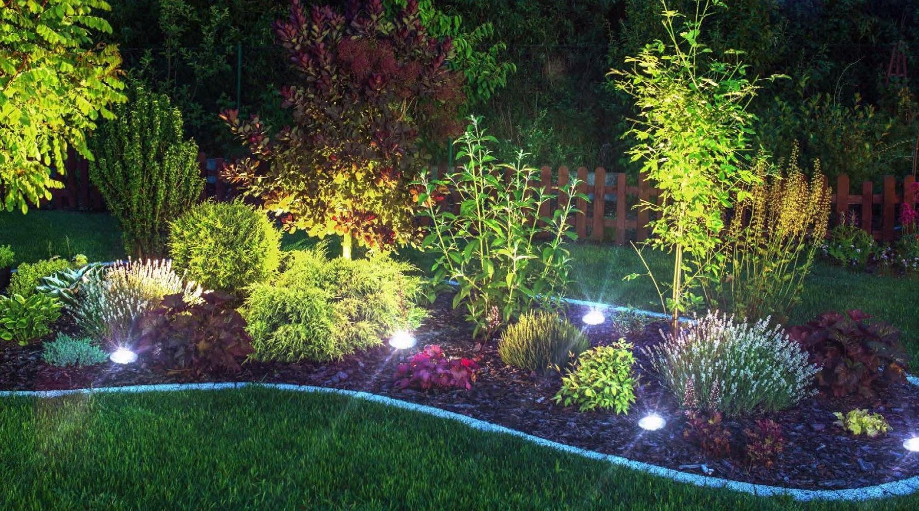 Set Stück LED Gartenleuchte LIGHTS, DISK mit fest LED 8 MediaShop integriert,