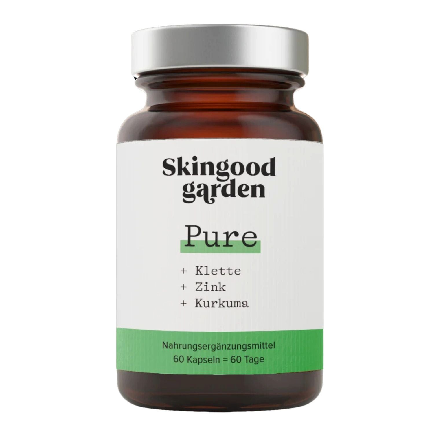 Skingood Garden Pure - mit Weidenrinde, Curcuma, Resveratrol, Biotin, Vitamin A & Zink Kapseln