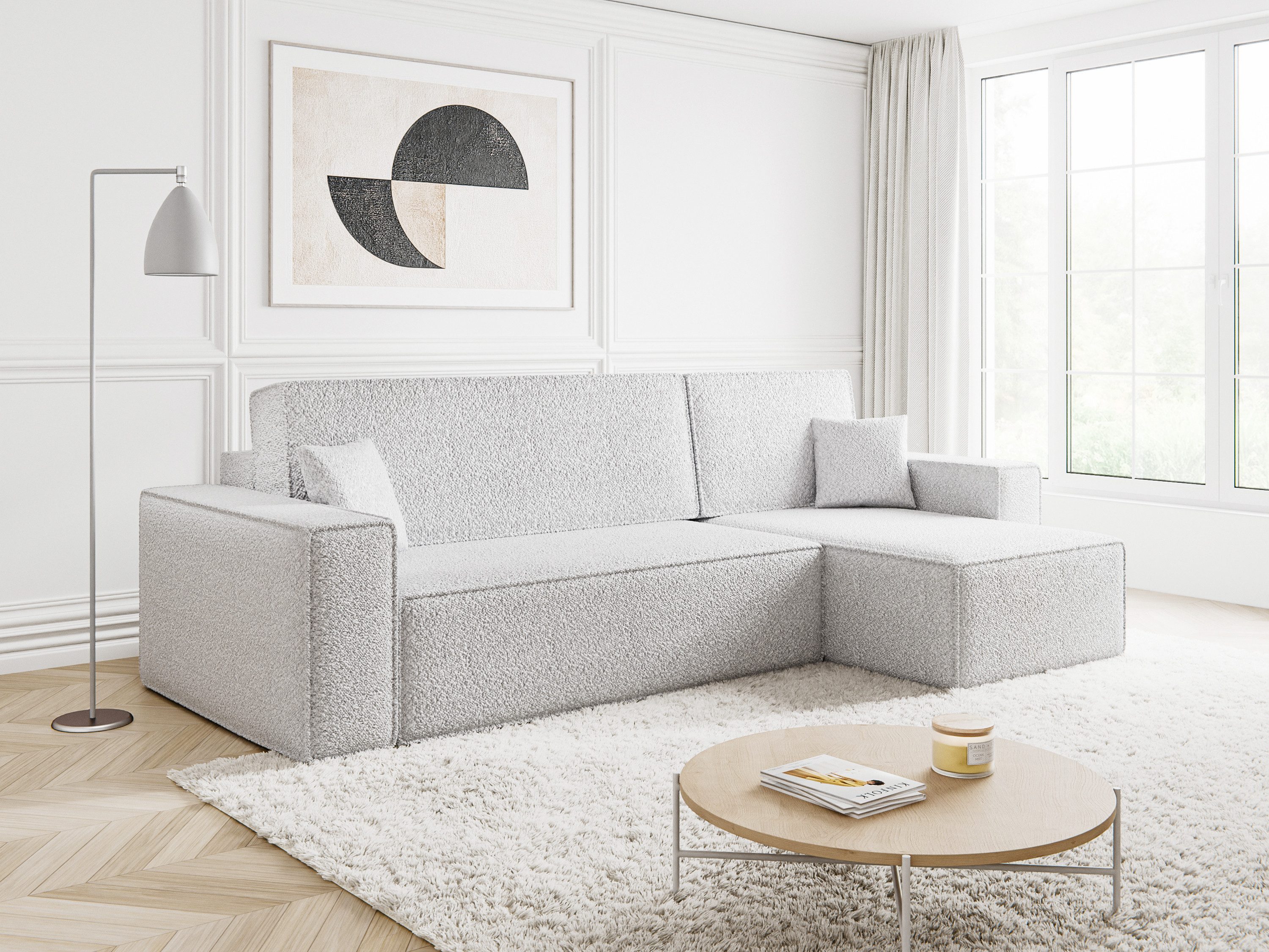Compleo Ecksofa TOKYO, L-form Ecke, mit universelle Ottomane und Schlaffunk günstig online kaufen
