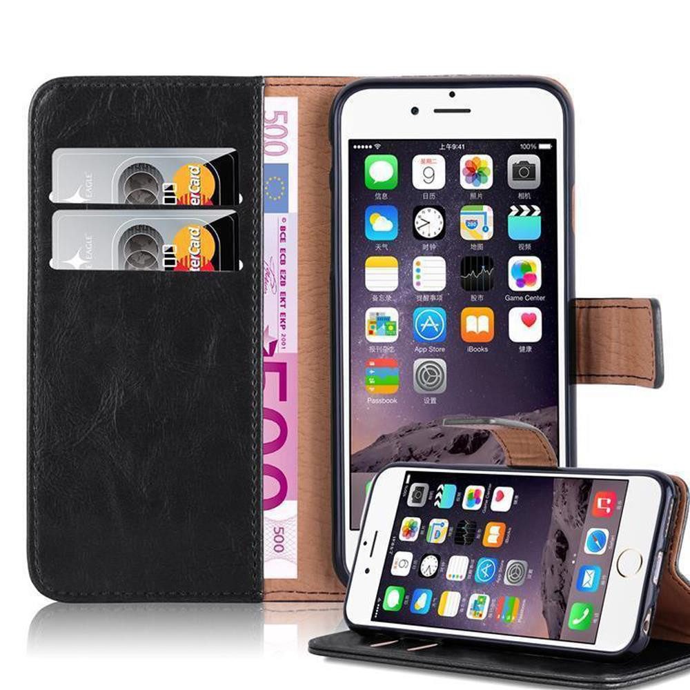Cadorabo Handyhülle Apple iPhone 6 PLUS / 6S PLUS Apple iPhone 6 PLUS / 6S PLUS, Klappbare Handy Schutzhülle - Hülle - mit Standfunktion und Kartenfach