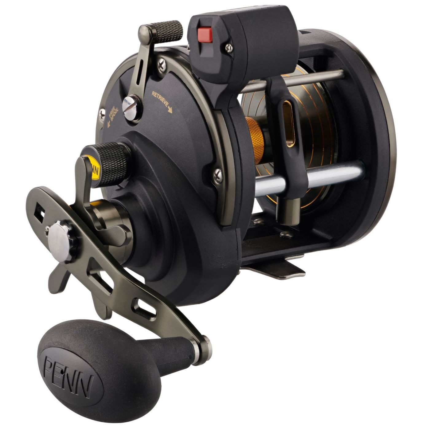 Multirolle Penn Squall II Level Wind 20 Linecounter Reel - Rechtshand Rolle