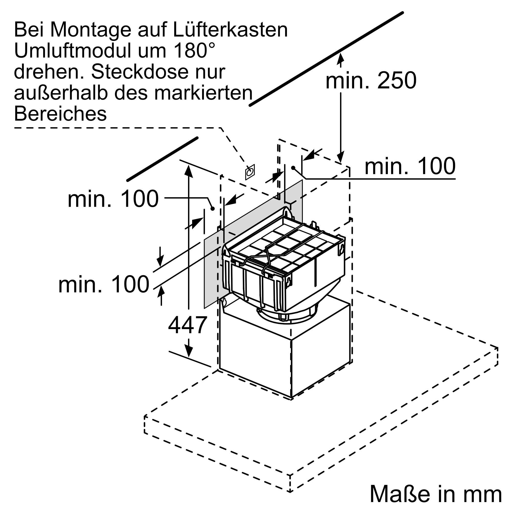 NEFF Montagezubehör Dunstabzugshaube Z51FXJ0X5, Long Life Umluftset (1 St)