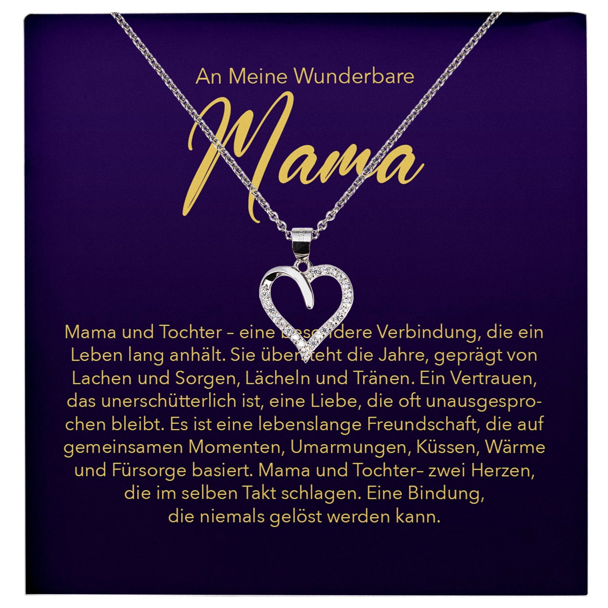 22Feels Schmuckset Liebe Mama Geschenk von Tochter Muttertag Frauen Halsket günstig online kaufen