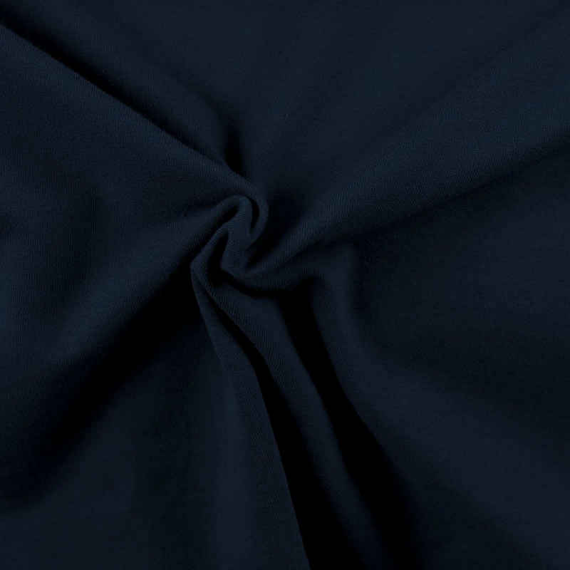 maDDma Stoff 0,5m Meterware Jersey Stoff Uni für Freizeitkleidung ca. 148cm breit, marineblau