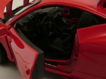 Bburago Modellauto Ferrari 458 Speciale rot Modellauto 1:18 Bburago, Maßstab 1:18