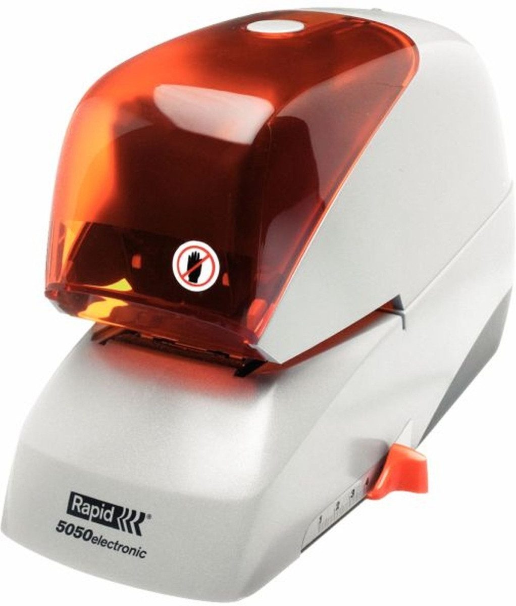 Rapid Heftgerät Elektrohefter 5050e elektrisch silber/orange
