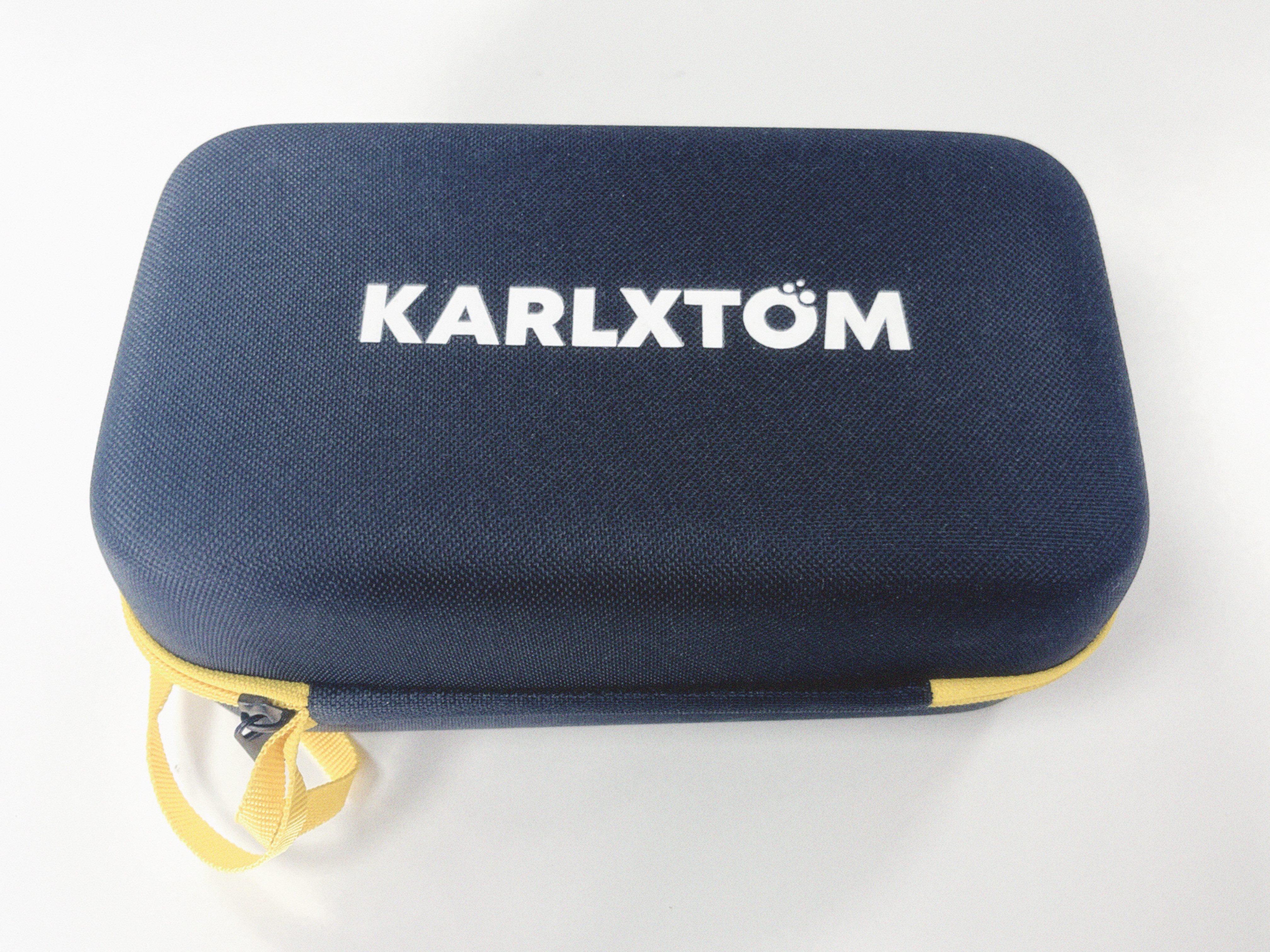 KARLXTOM Starthilfe Powerbank Auto 4500A16800mAh(12V),4-in-1 Starthilfegerät, 190PSI Luftkompressor(5 Modi),10L Benzin Oder 9L Diesel