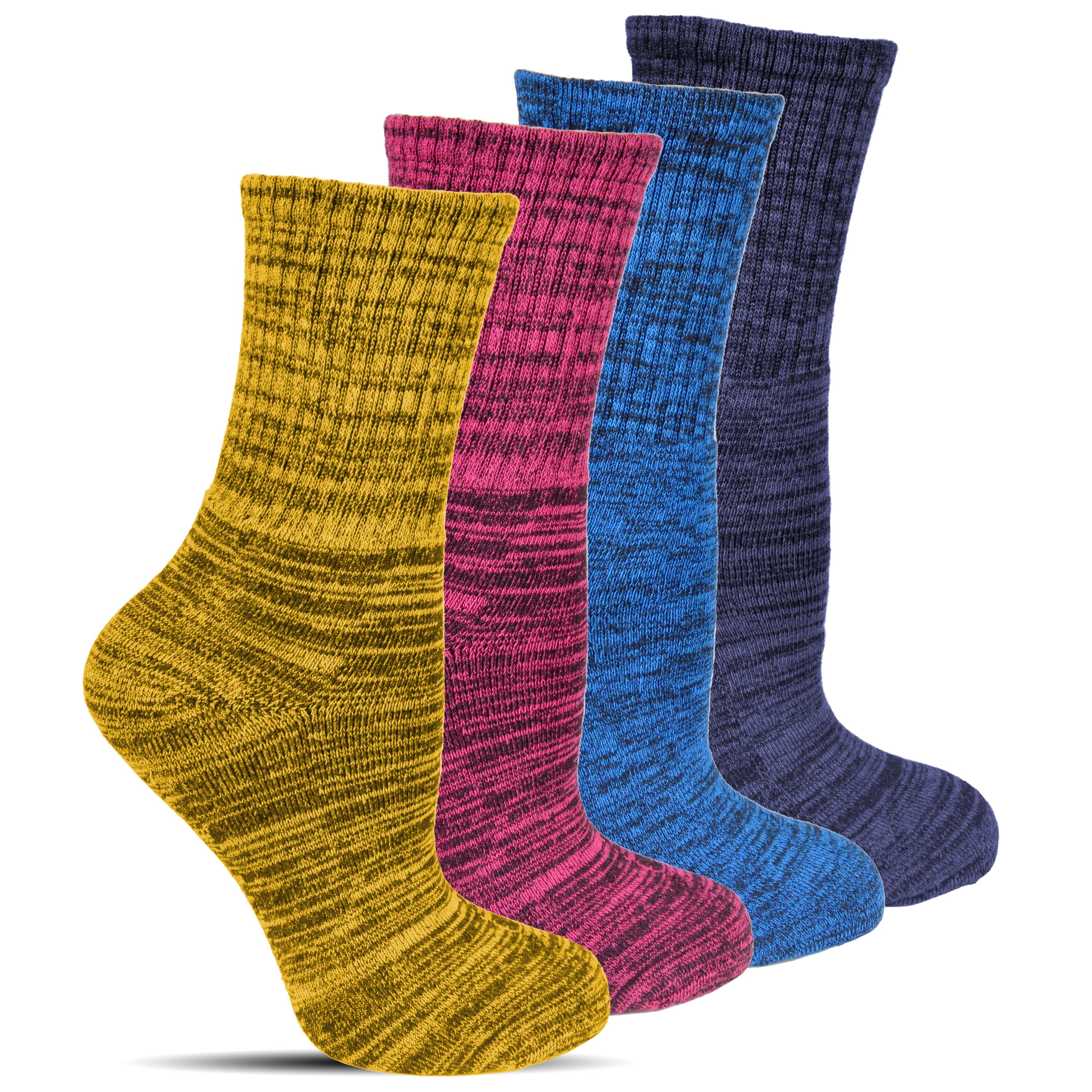 Frostfighter Thermosocken Damen Wintersocken (6 Paar) Anitipilling Innenfutter, Vollfrottee Innenfutter