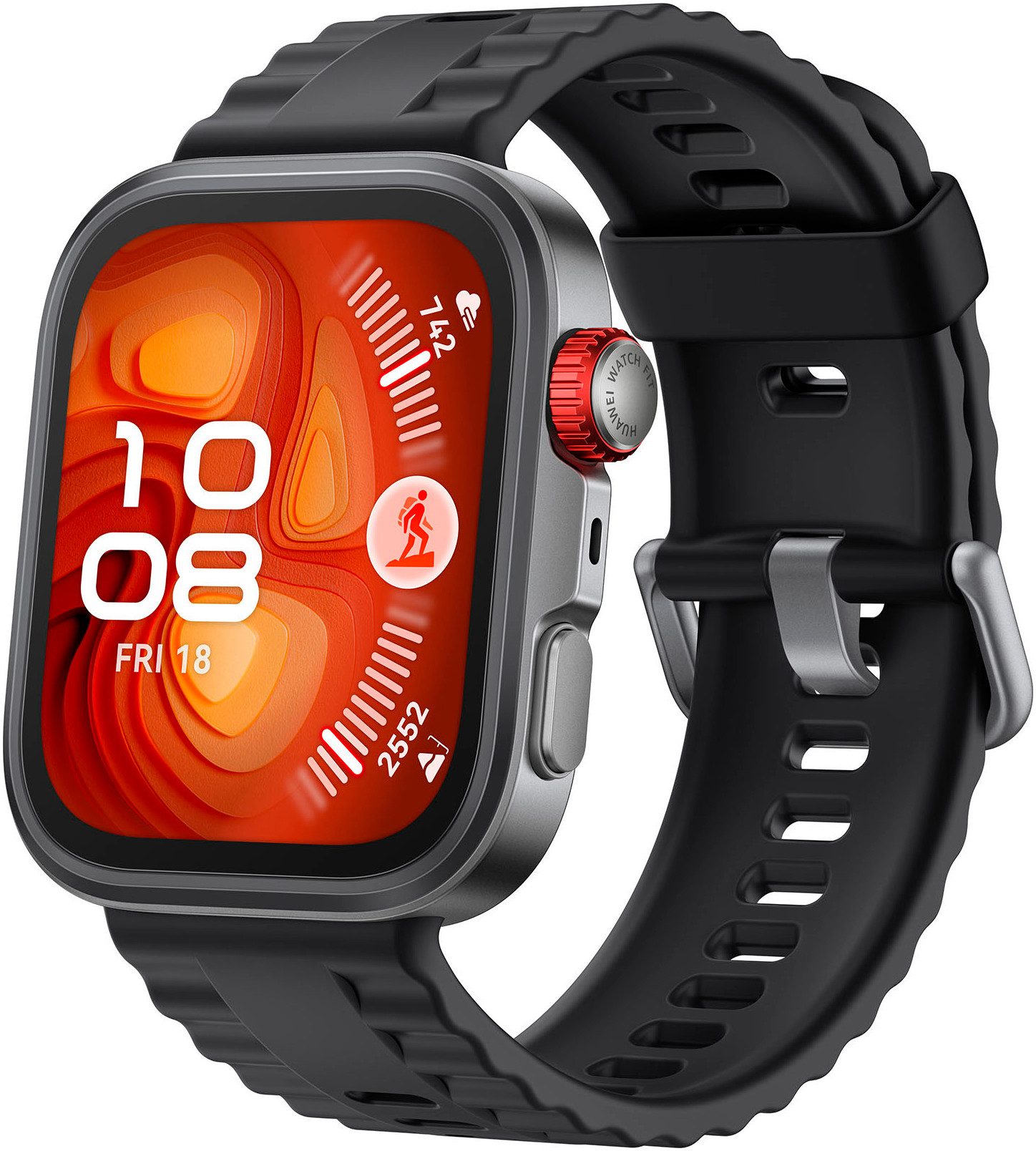 Huawei WATCH FIT 4 Pro Smartwatch (4,6 cm/1,82 Zoll, Harmony OS), Outdoor-Sport, Saphirglas und Titan, bis zu 10 Tage Akkulaufzeit