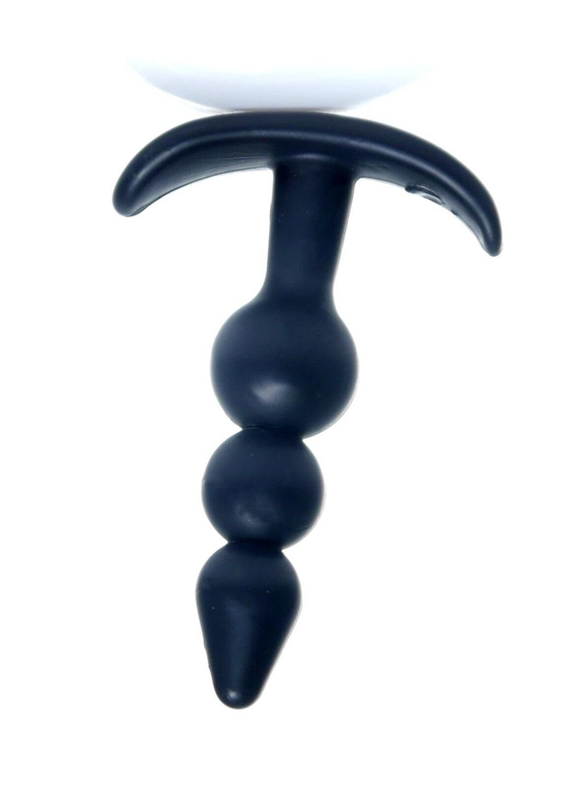 Anal Sexspielzeug 9,5cm Analplug T-Plug Stöpsel gerippt Analplug denu-shop Lang