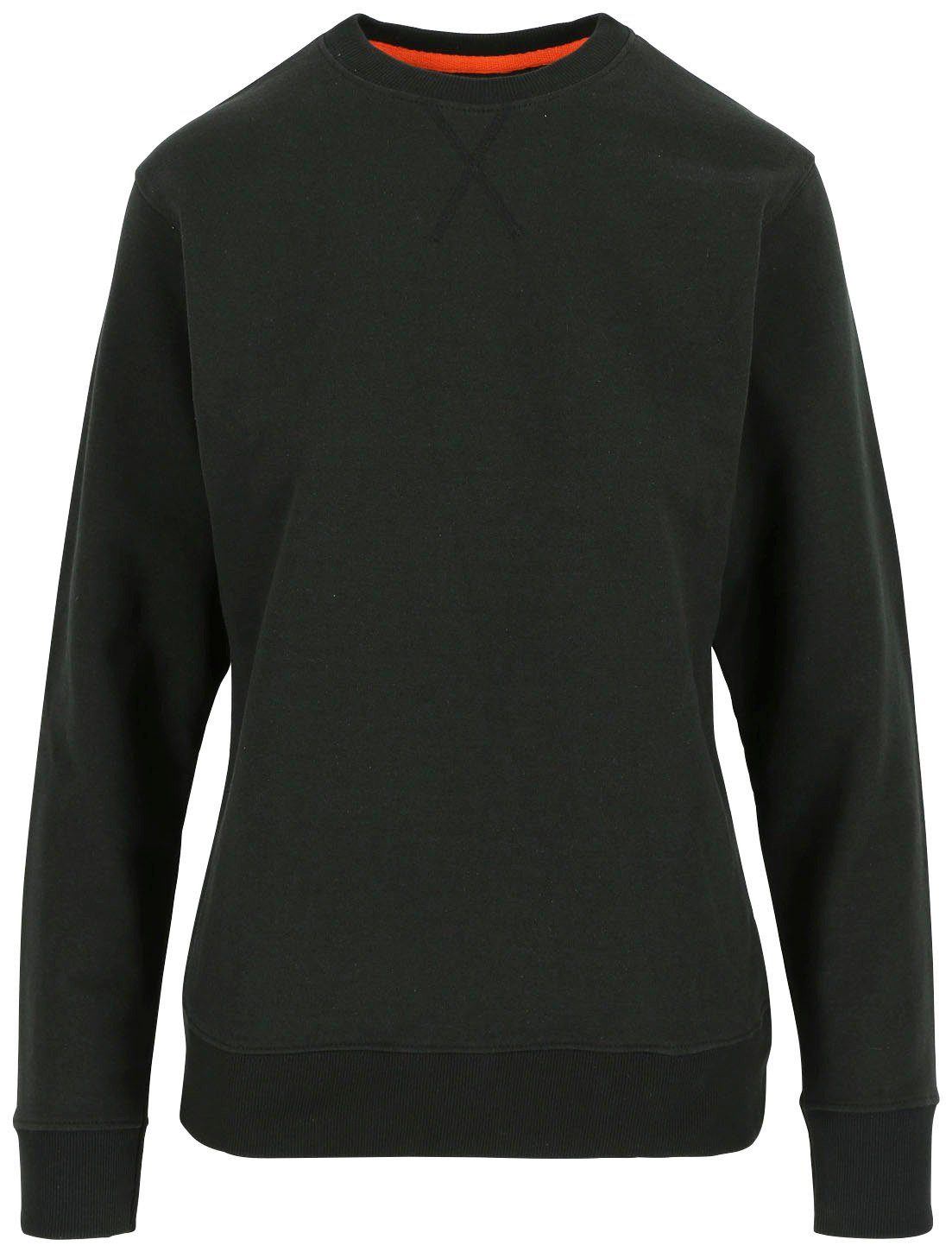 Herock Sweater Hemera Für Damen, weich, rundem Hals, Rippstrick-Kragen, Bündchen und Bund schwarz
