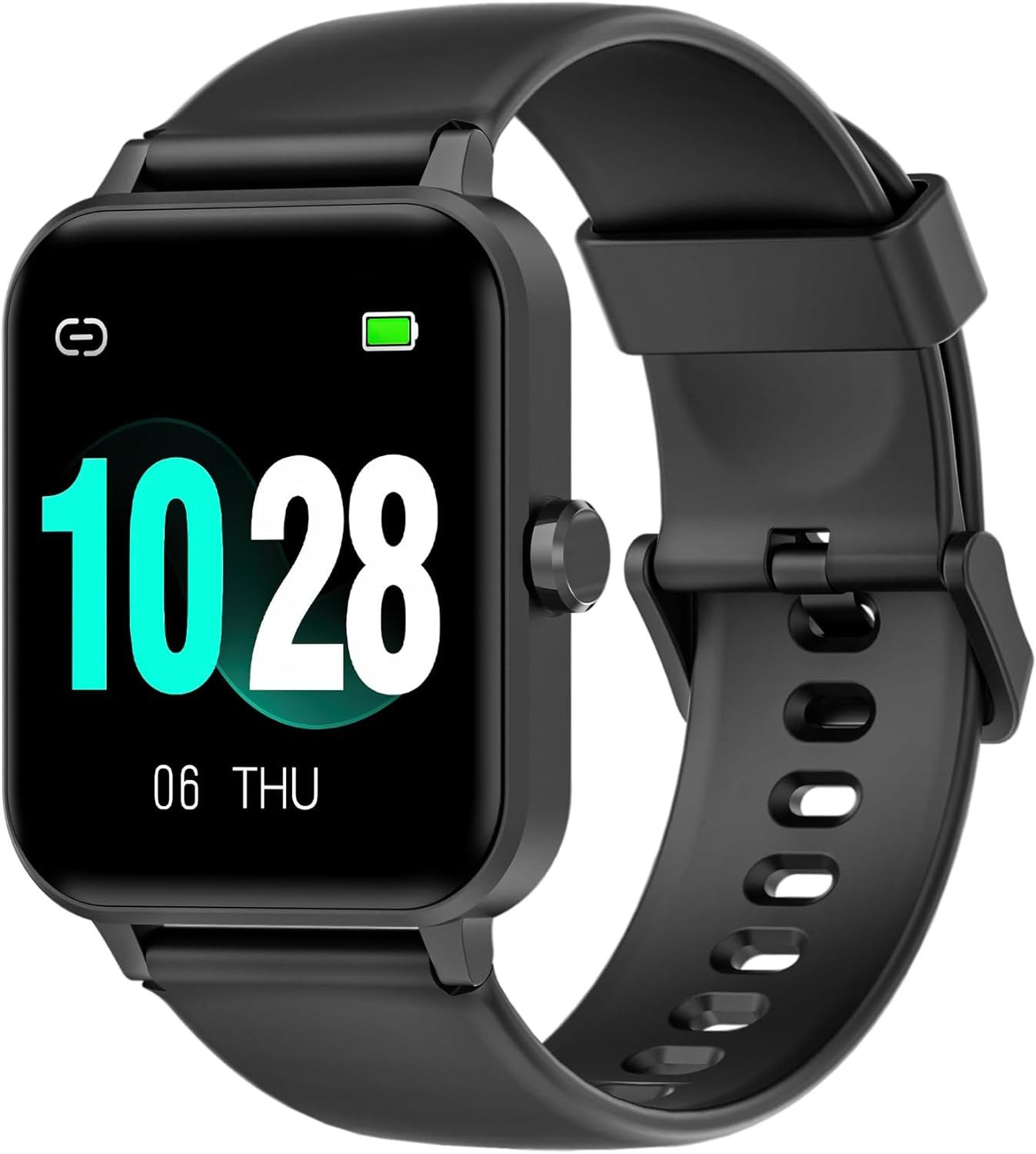 blackview R30 Fitnessuhr Armbanduhr mit Pulsmesser Schrittzähler Smartwatch (4.65 cm/1.83 Zoll), 1-tlg., 24 Sportmodi, Gesundheitsüberwachung