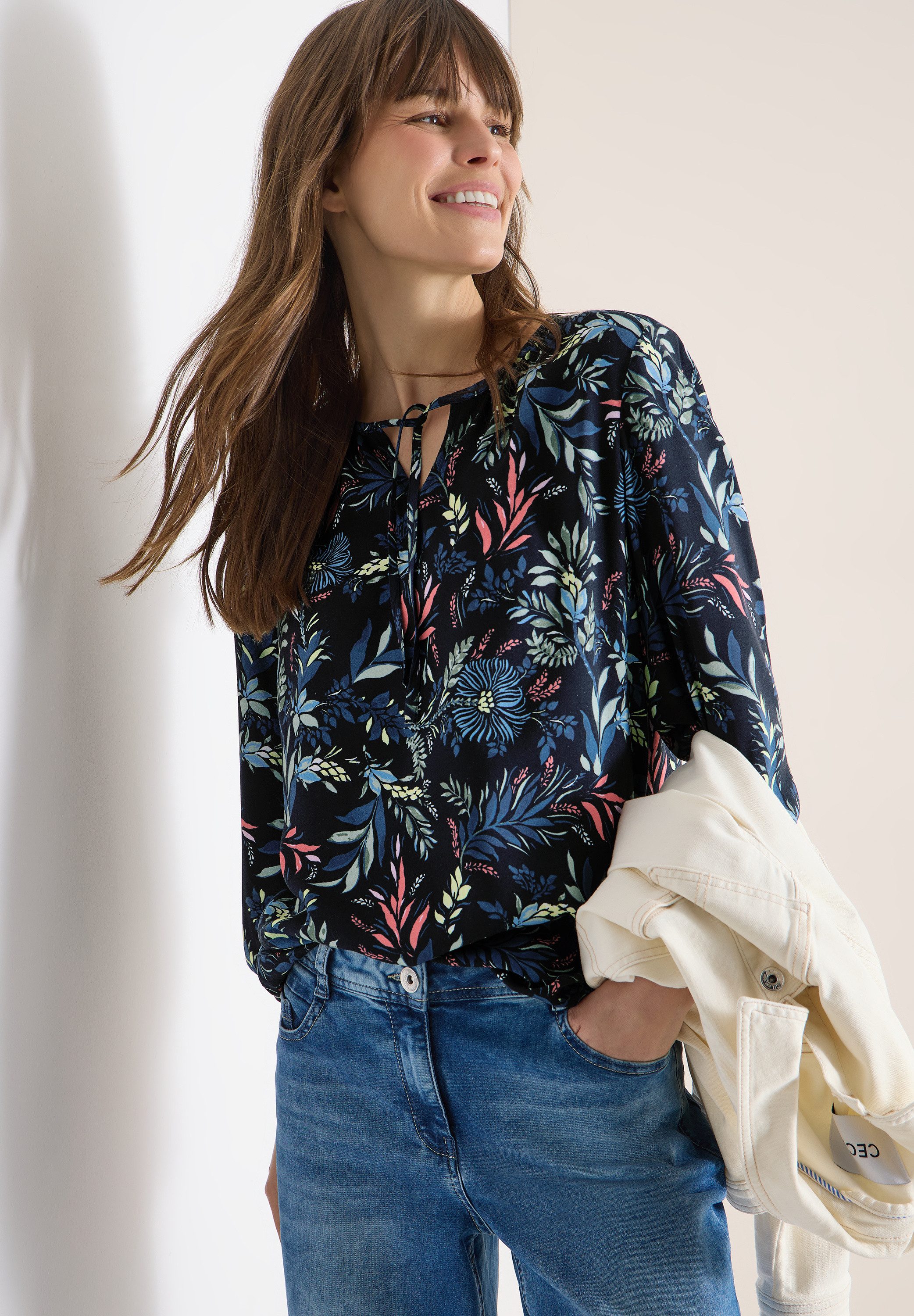 CECIL Shirtbluse aus softer Viskose günstig online kaufen