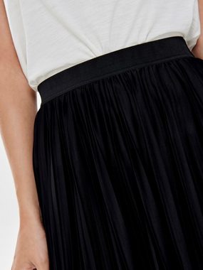 JACQUELINE de YONG Sommerrock Plissee Rock Jersey Midi Skirt Langer Faltenrock Strech Bund (1-tlg) 2784 in Schwarz