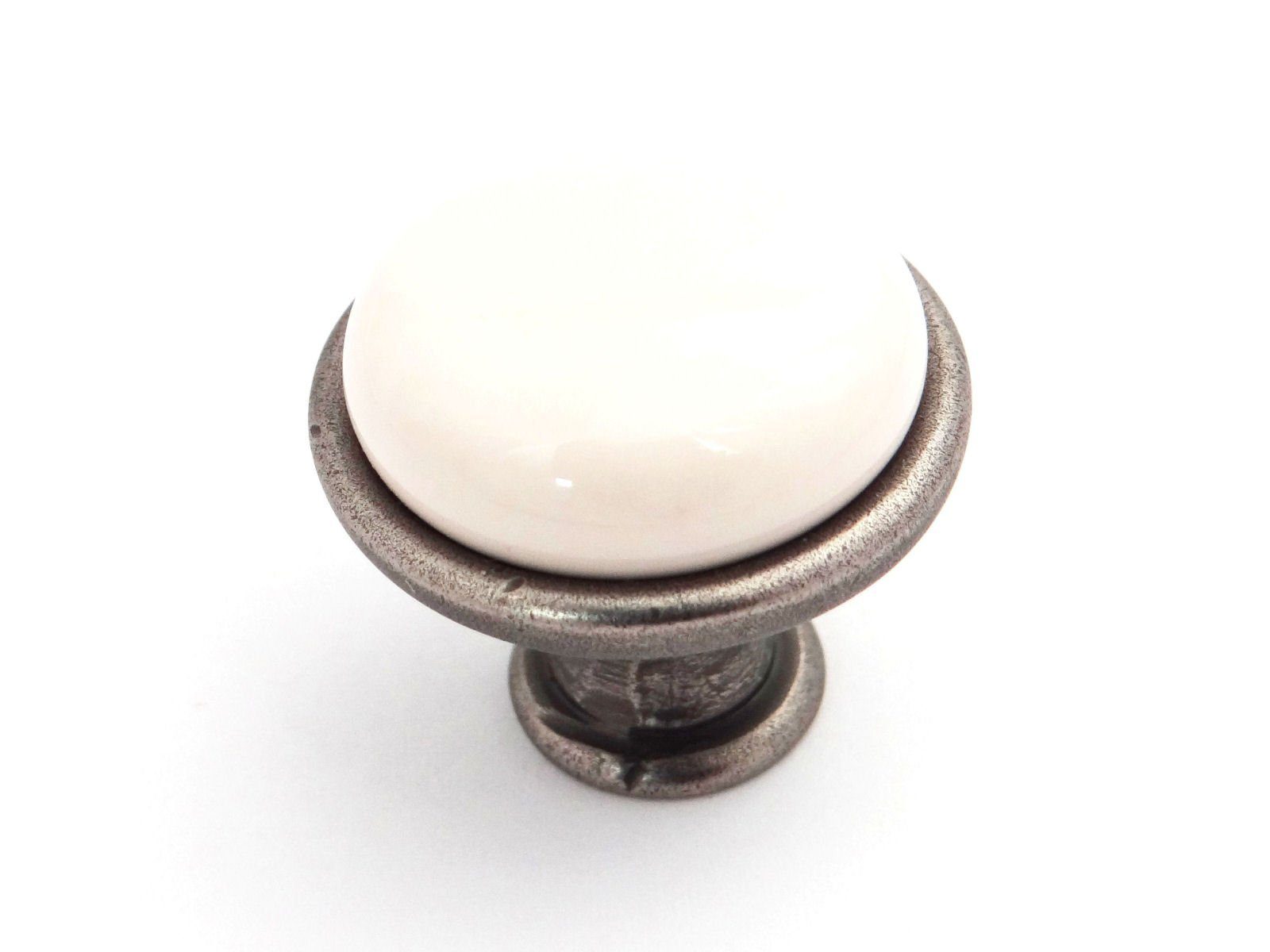 SO-TECH® Möbelknopf Porzellanknopf KARI Altsilber mit verschiedenen Dekoren, mit verschiedenen Dekoren antik vintage Landhausstil - incl.