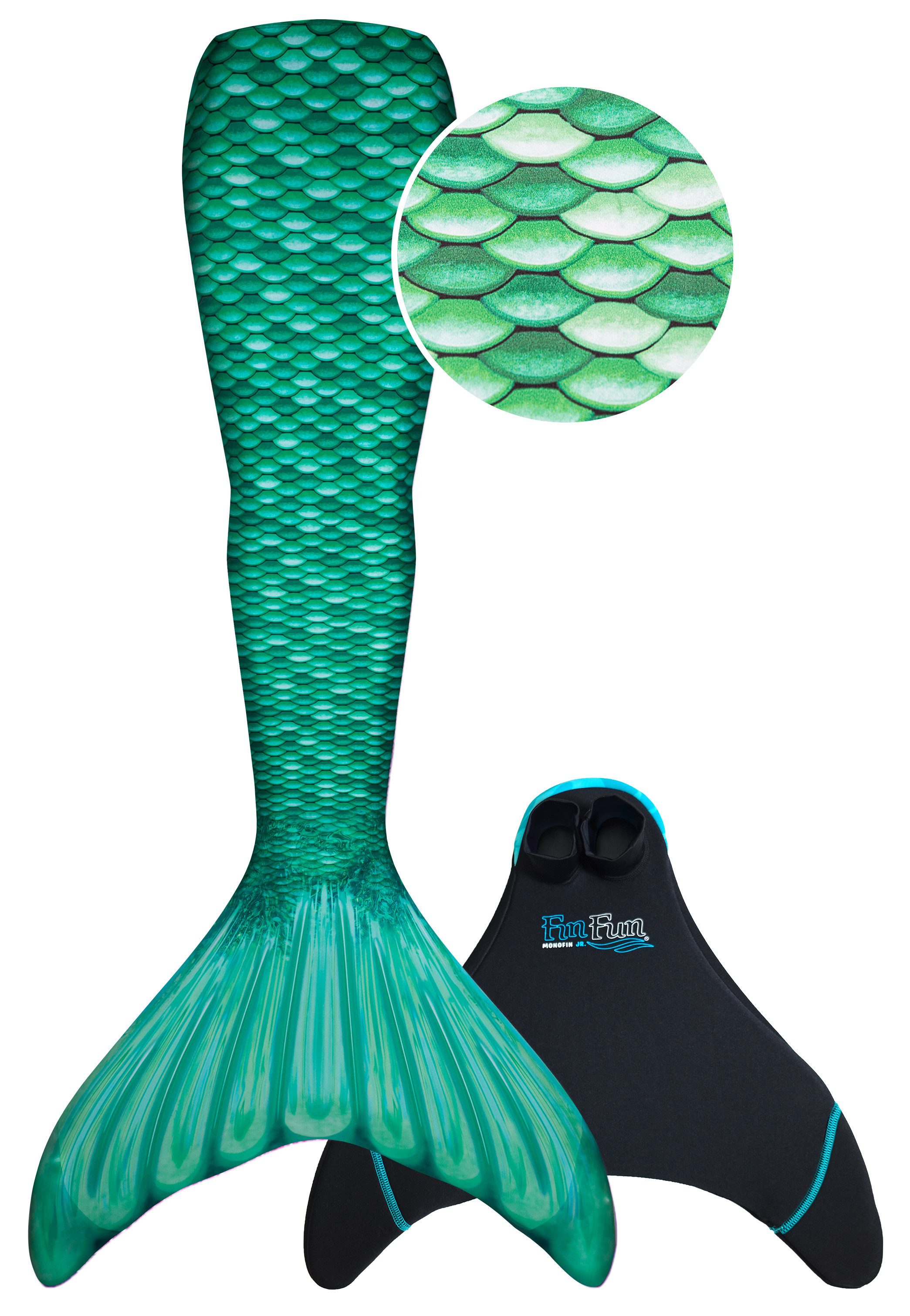 Fin Fun Monoflosse Fin Fun Meerjungfrauenflossen Kindergrößen - Celtic Green