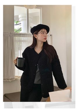 KIKI Kapuzenshirt Xiaoxiangfeng Jacke kurzes Cardigan-Oberteil