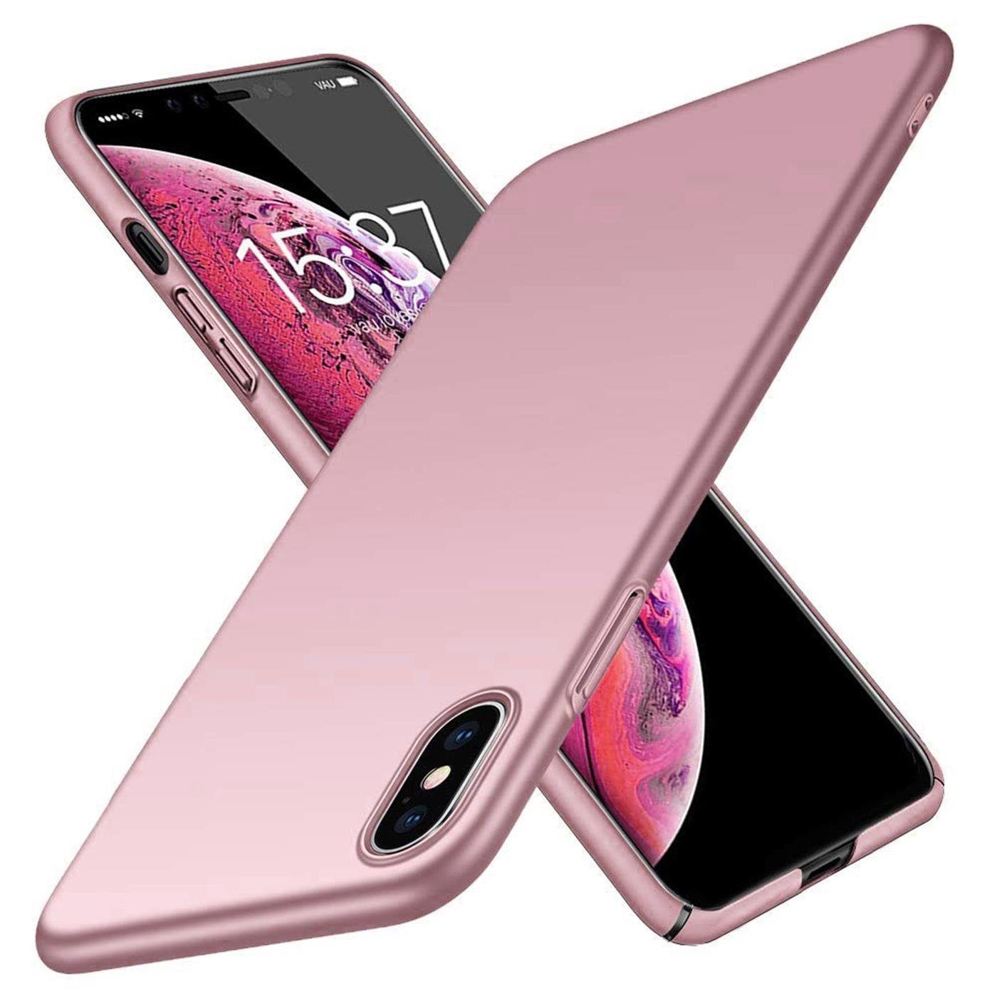 CoolGadget Handyhülle Ultra Slim Case für Apple iPhone XS Max 6,5 Zoll, dünne Schutzhülle präzise Aussparung für iPhone XS Max Hülle