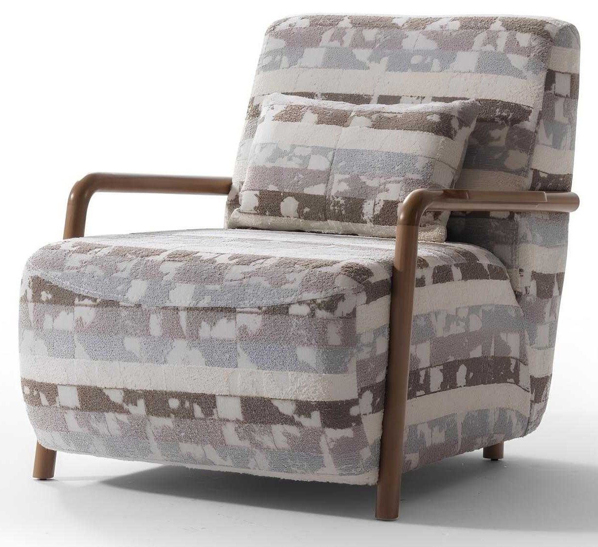 Xlmoebel Polstergarnitur Moderner, weicher Sessel in buntem Design für das Wohnzimmer, (Sessel, 1-tlg., Sessel mit Kissen), Made in Europa